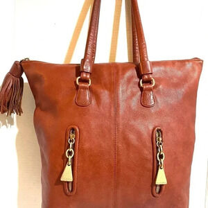 She by Chloe Burgundy leather hobo handbag